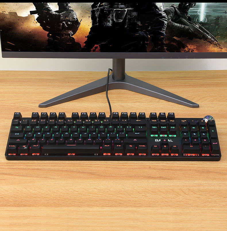 Transform Your Typing Experience with the Metal Mechanical Wired Keyboard